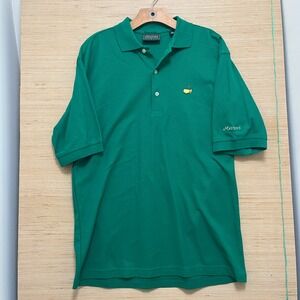 Masters Collection Green Golf Polo Shirt Mens Size S Short Sleeve Embroidered